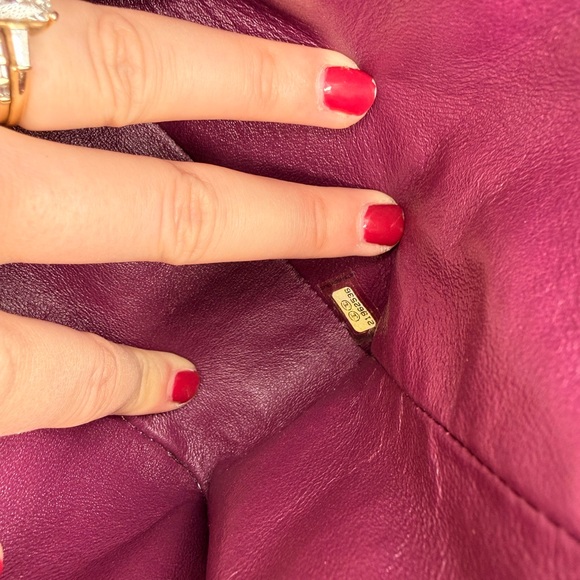 Chanel Fuchsia Suede Chain Shoulder Bag - Picture 9 of 11